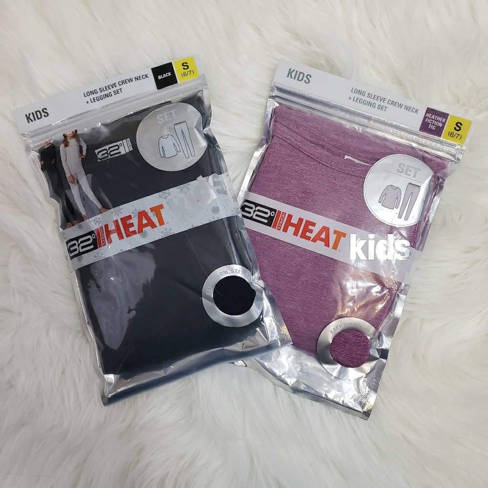 2 Pk Long Sleeve Crew Neck & Legging Set 32 °